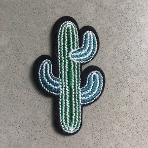 NWOT Cactus Iron On Patch with instructions